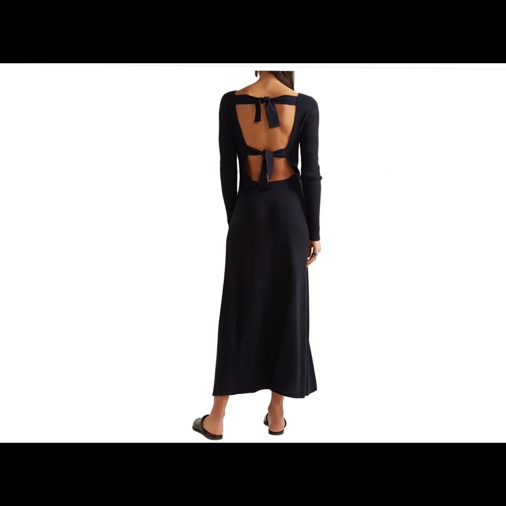 Elizabeth and James midi knit open back dress